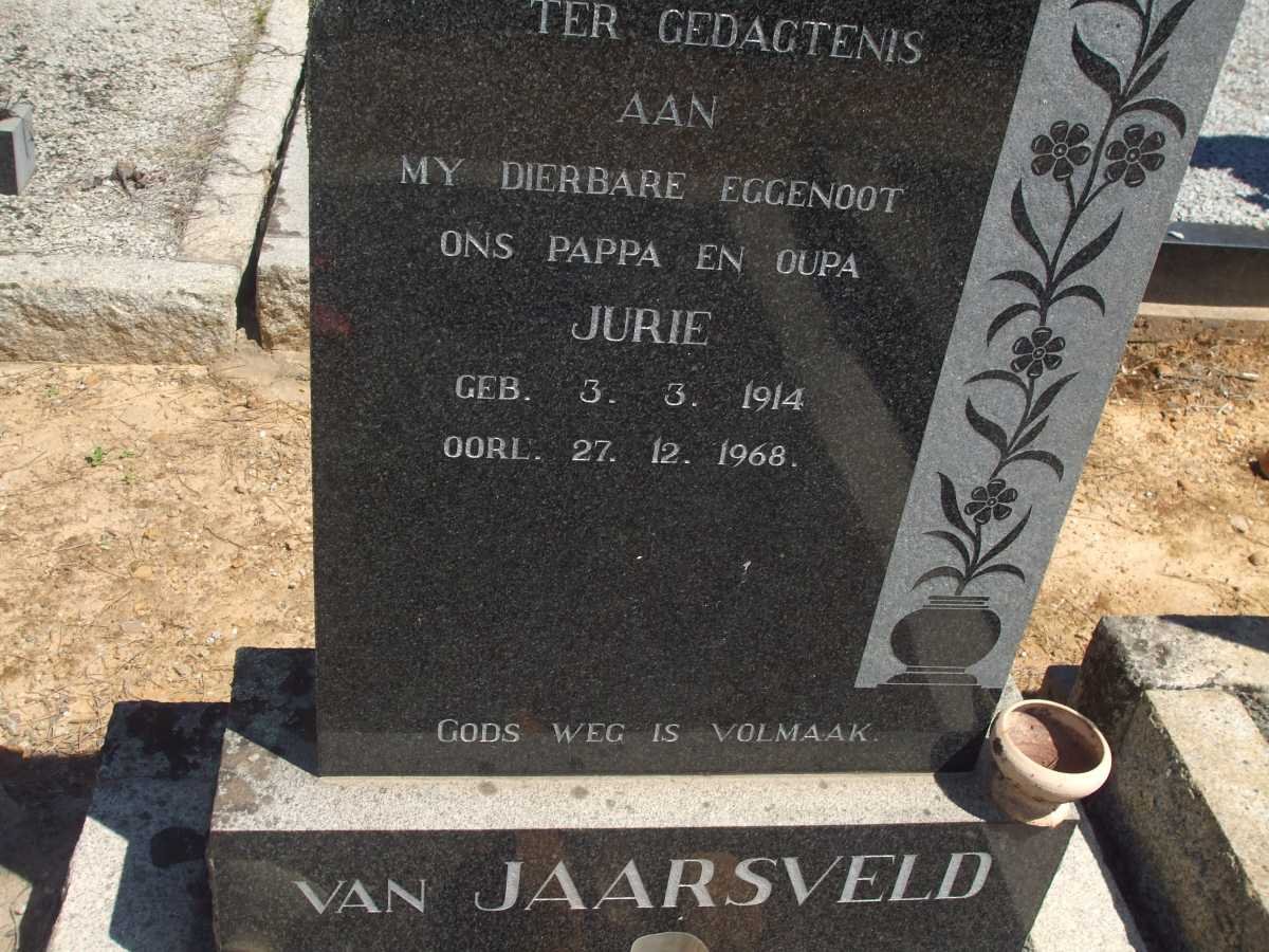 JAARSVELD Jurie, van 1914-1968
