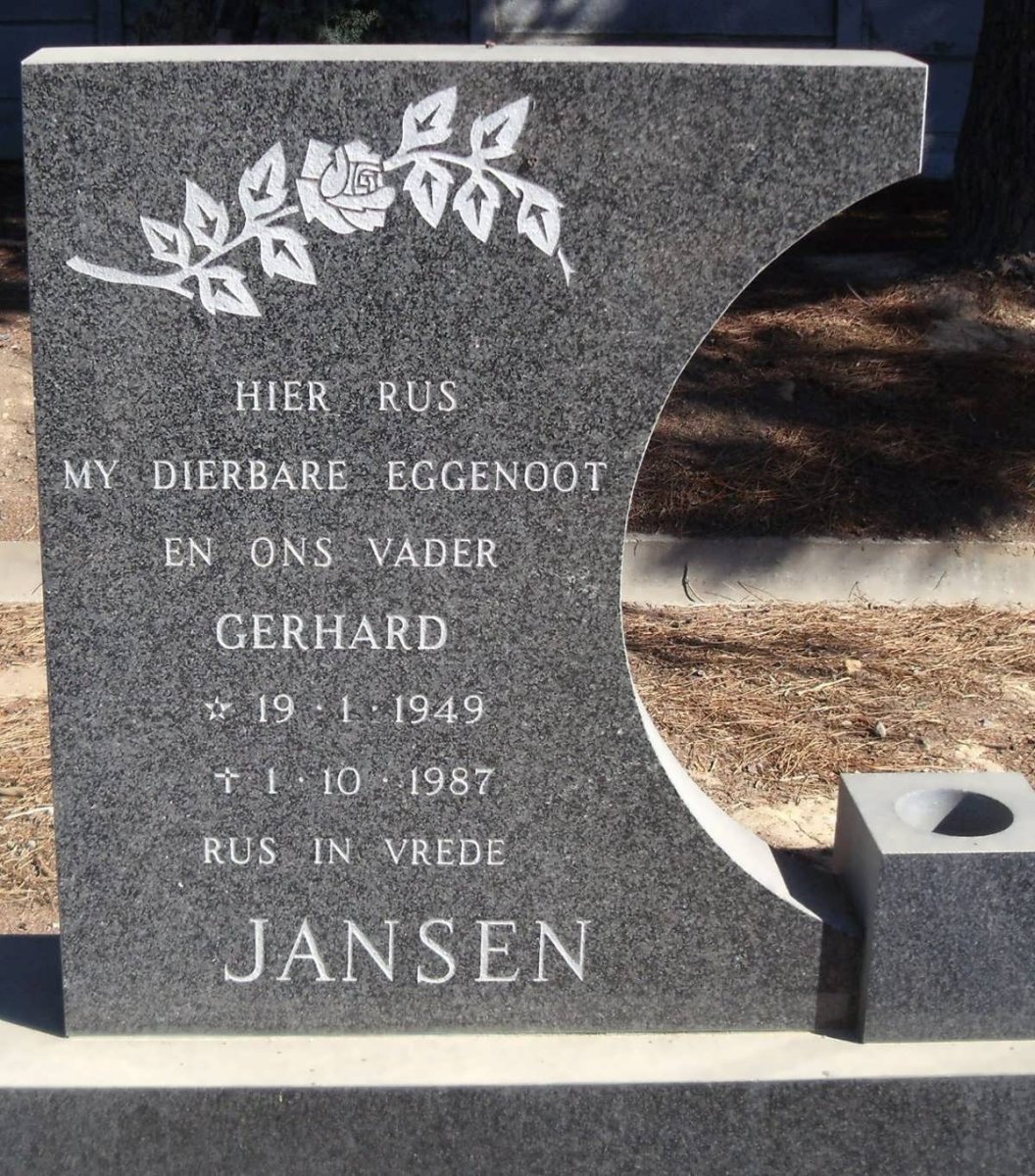JANSEN Gerhard 1949-1987