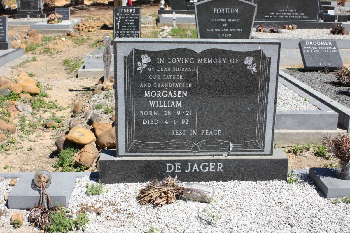 JAGER Morgasen William, de 1921-1992