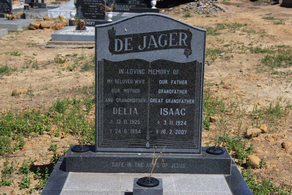 JAGER Isaac, de 1924-2007 &amp; Delia 1925-1994
