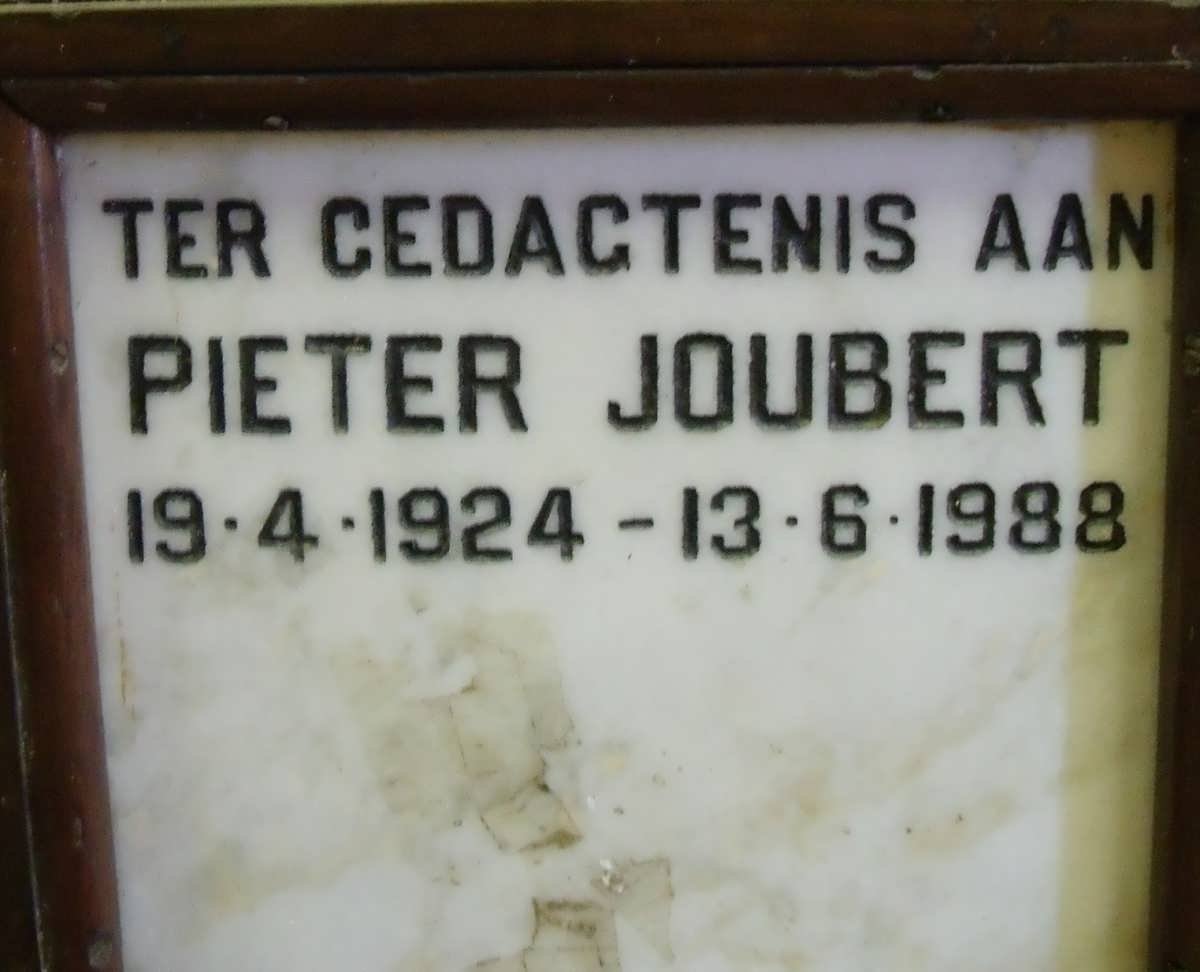 JOUBERT Pieter 1924-1988