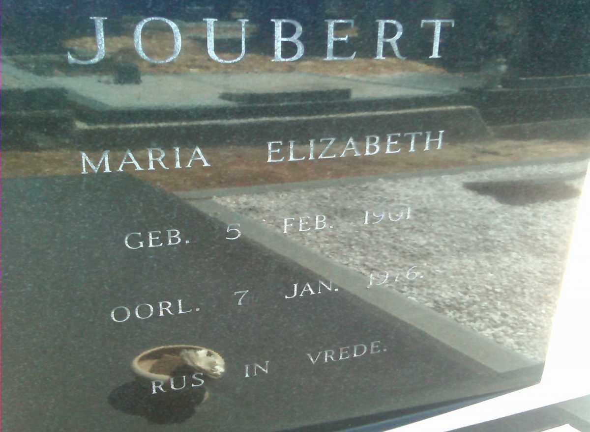 JOUBERT Maria Elizabeth 1901-1976