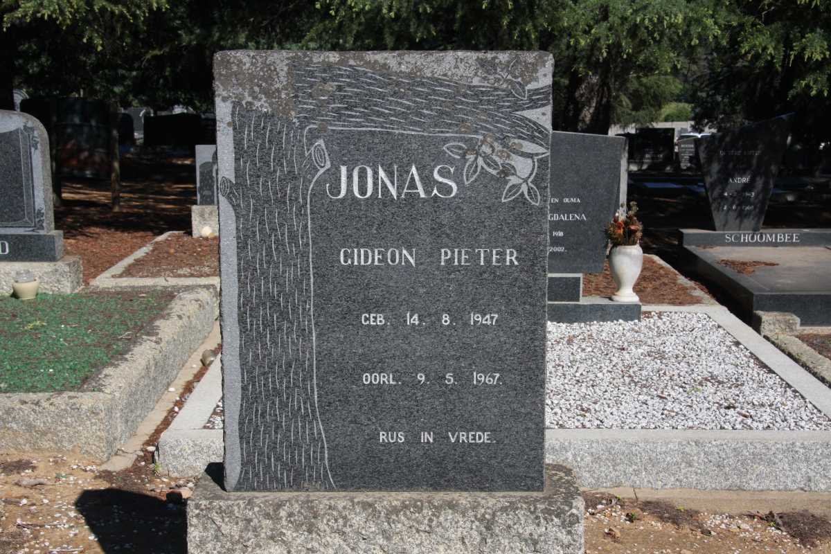 JONAS Gideon Pieter 1947-1967