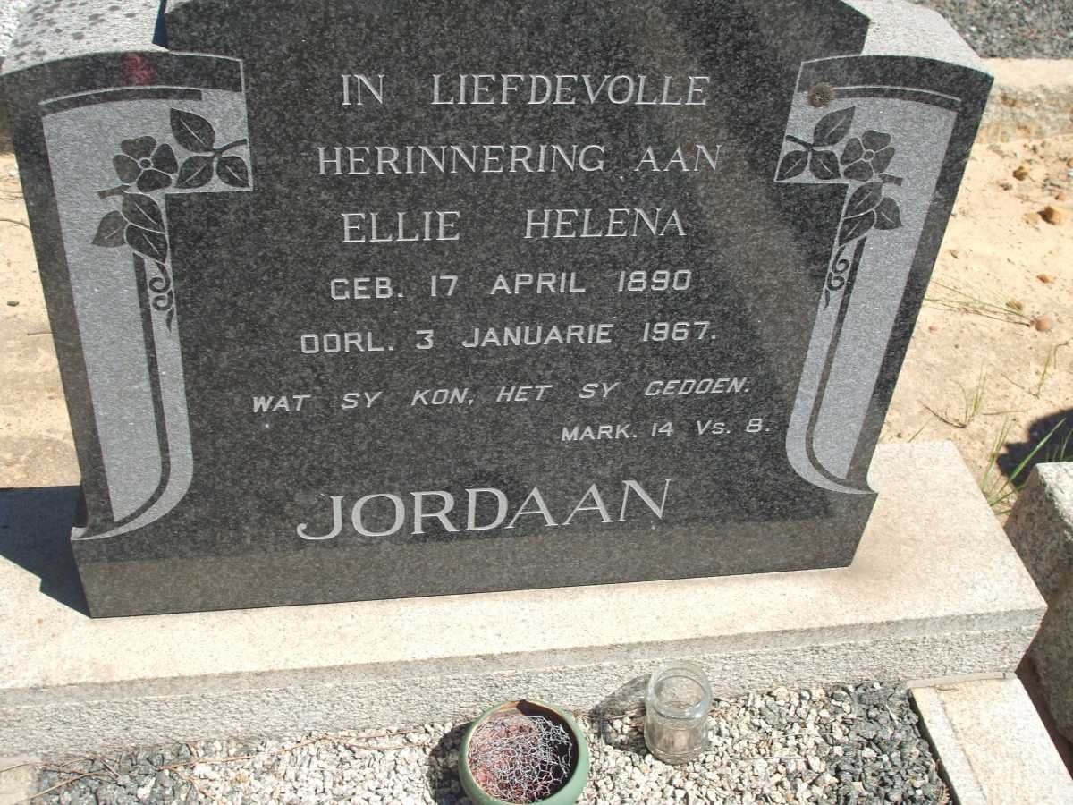 JORDAAN Ellie Helena 1890-1967