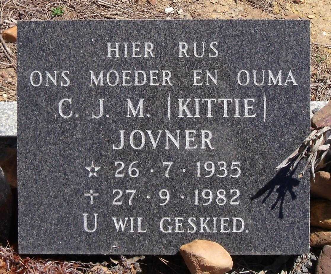 JOVNER C.J.M. 1935-1982