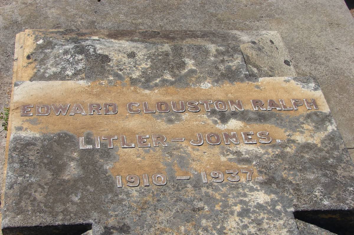 JONES Edward Clouston Ralph, Litler 1910-1937