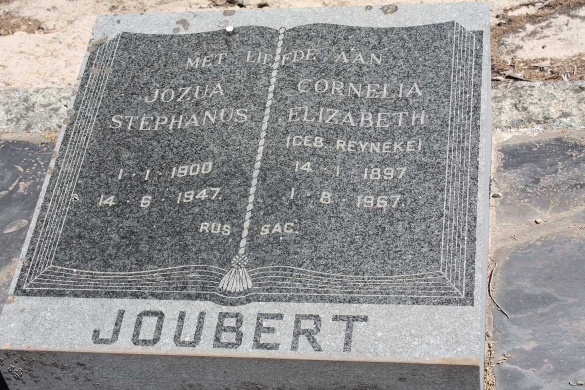 JOUBERT Jozua Stephanus 1900-1947 &amp; Cornelia Elizabeth REYNEKE 1897-1967