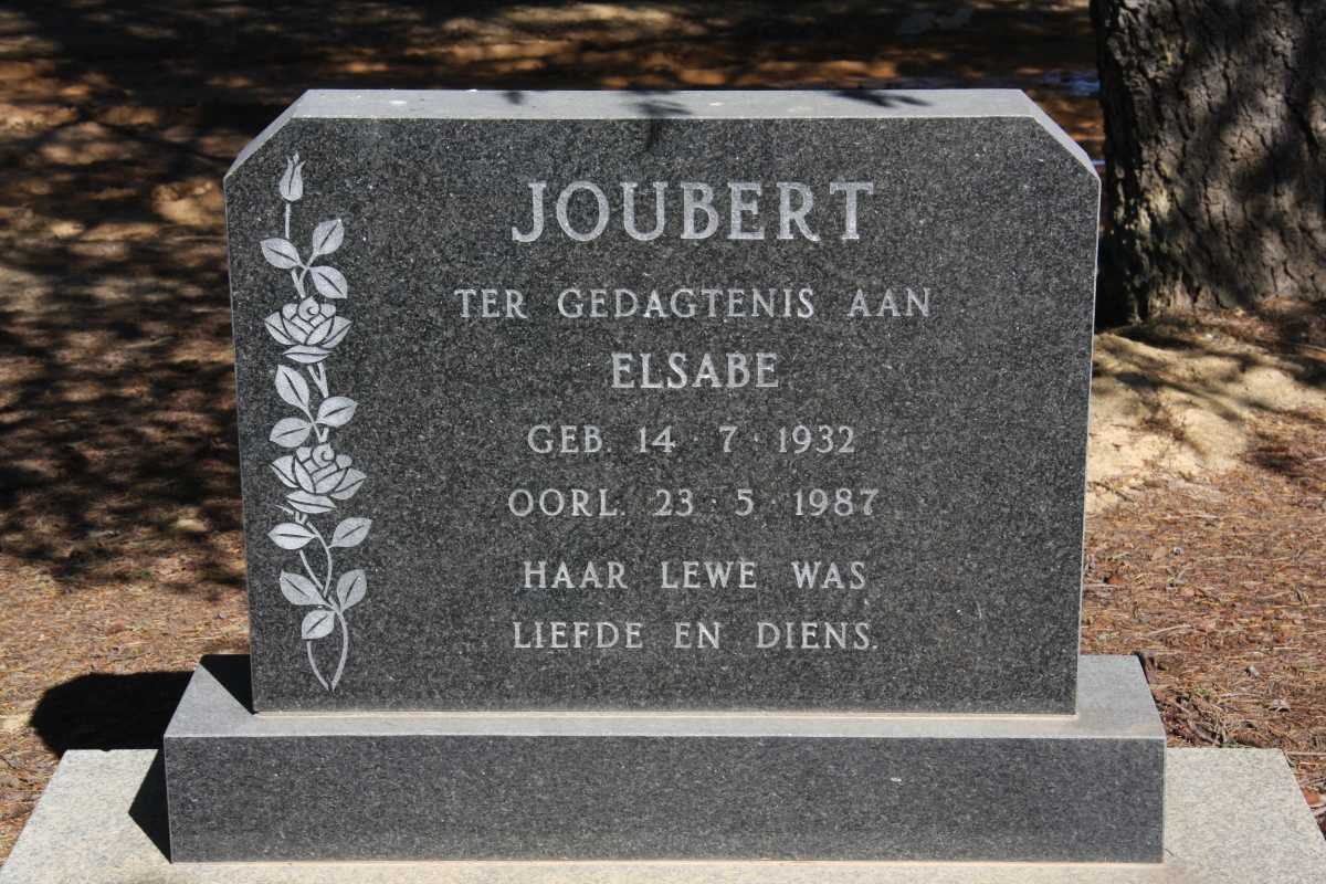 JOUBERT Elsabe 1932-1987