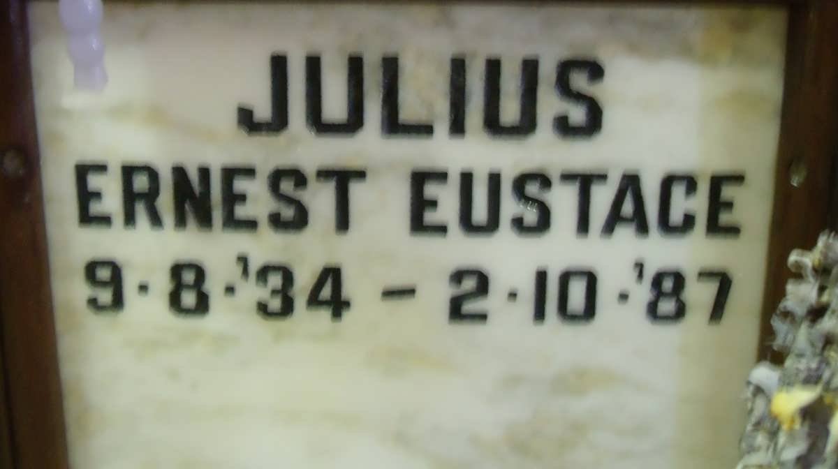 JULIUS Ernest Eustace 1934-1987