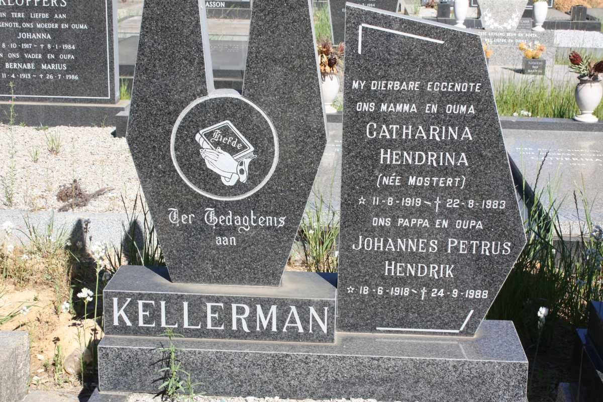 KELLERMAN Johannes Petrus Hendrik 1918-1988 &amp; Catharina Hendrina MOSTERT 1919-1983