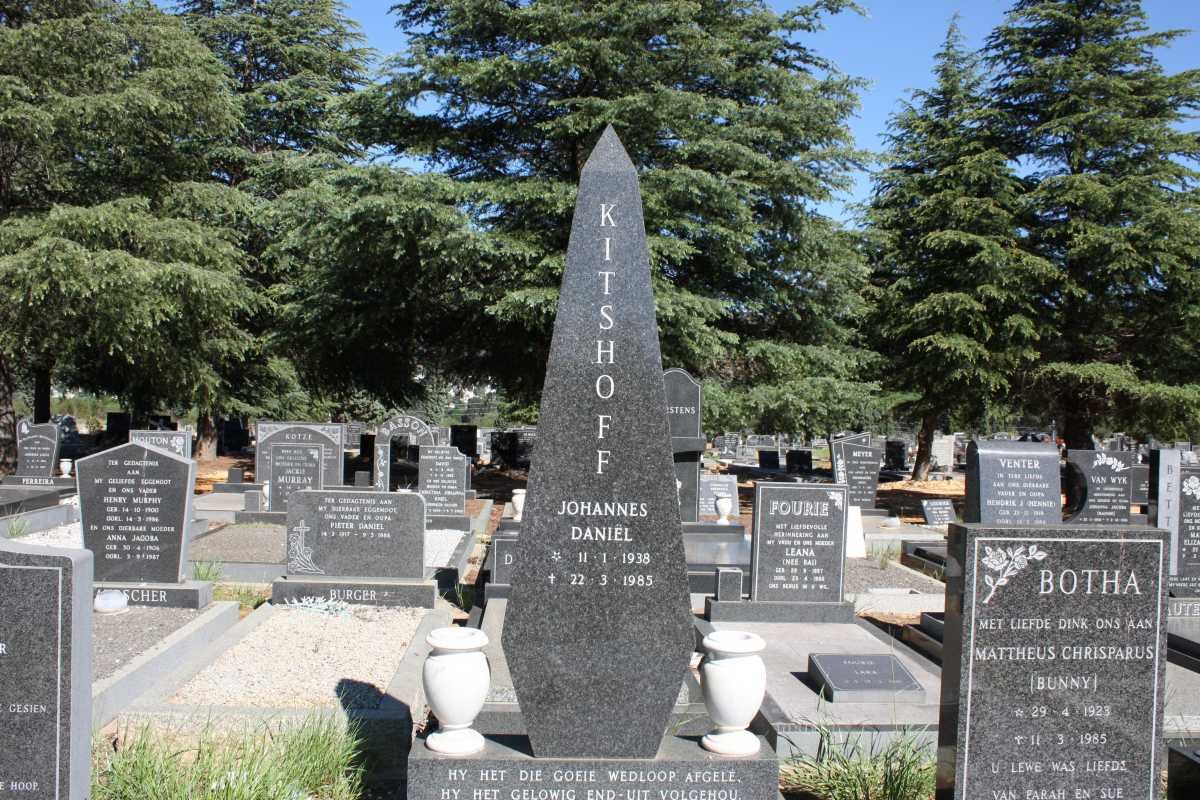 KITSHOFF Johannes Daniel 1938-1985
