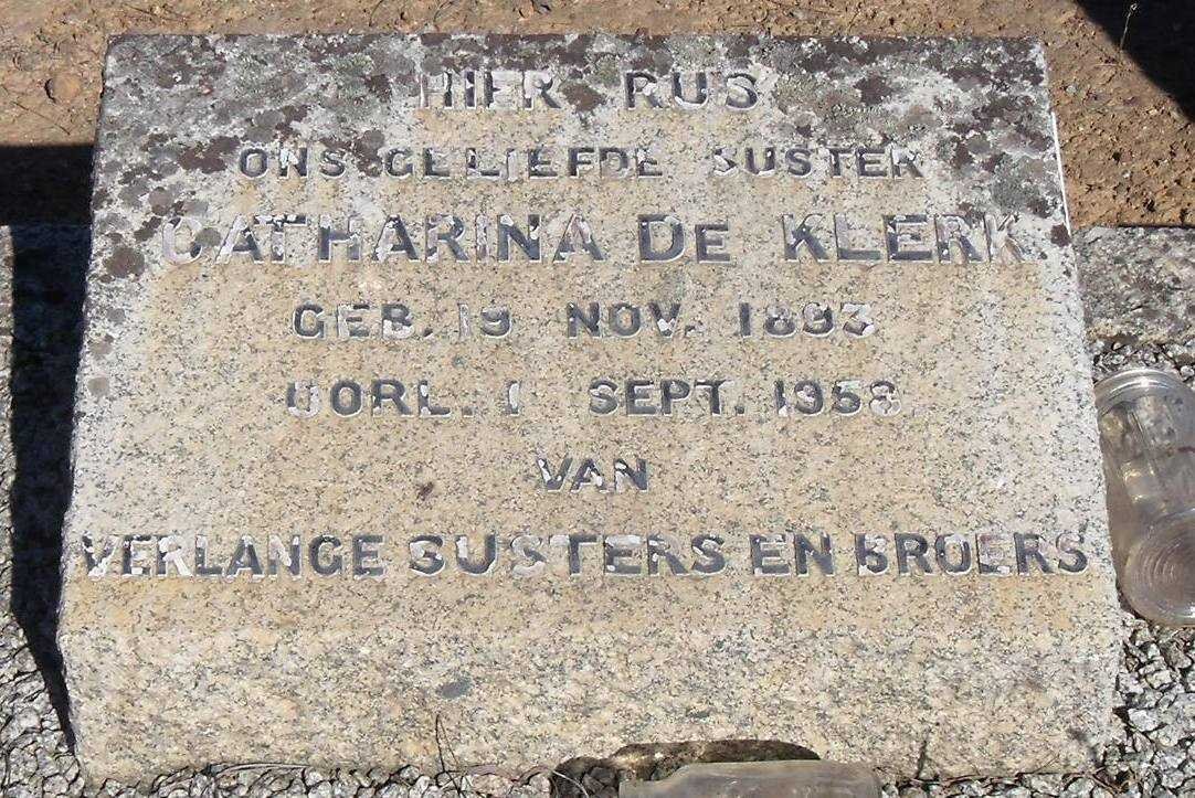 KLERK Catharina, de 1893-1958