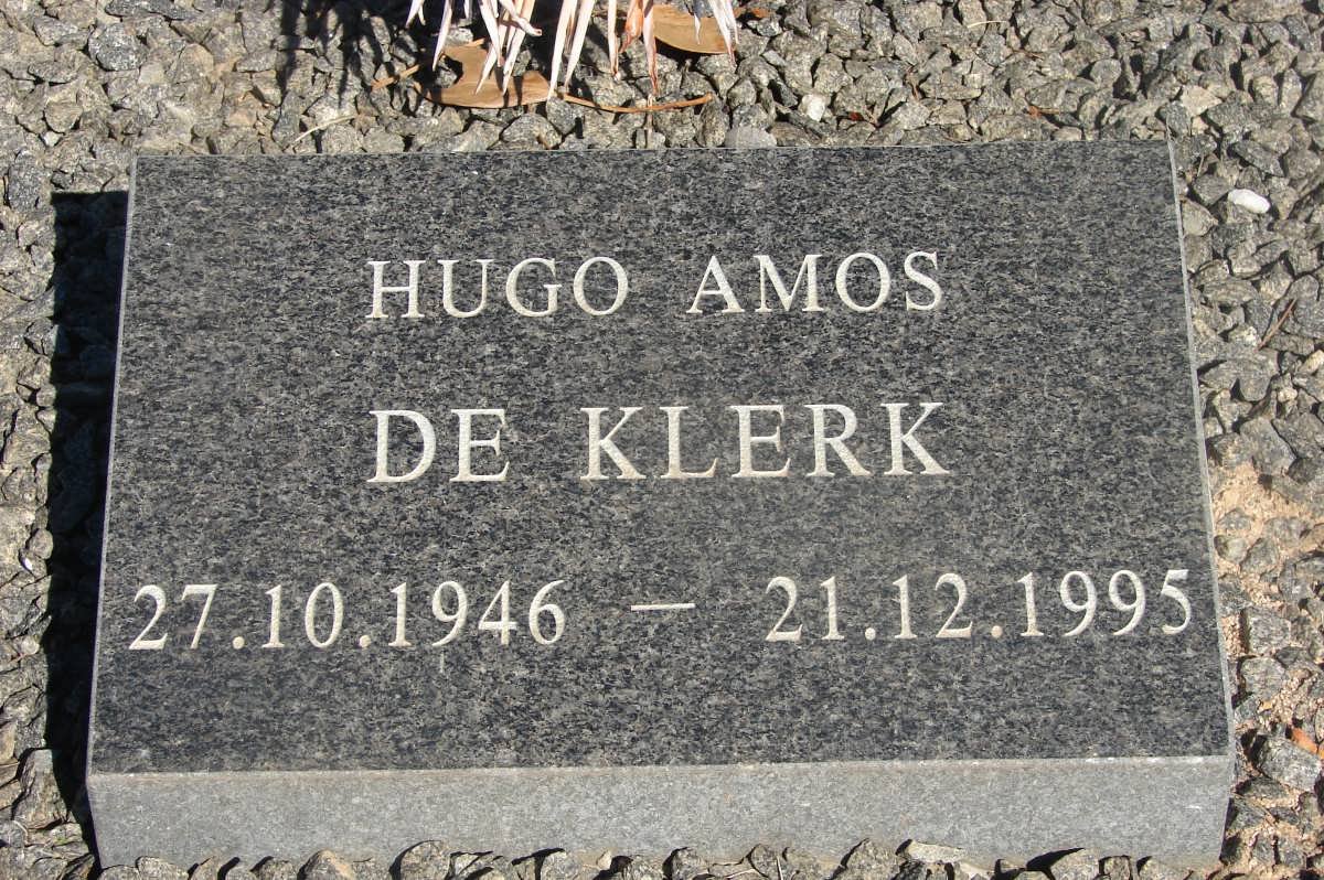 KLERK Hugo Amos, de 1946-1995