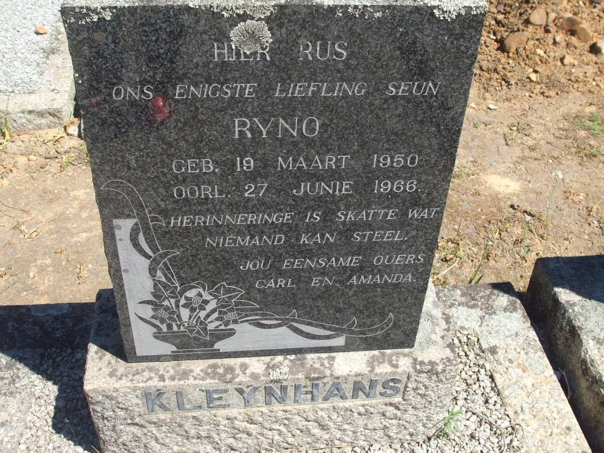 KLEYNHANS Ryno 1950-1966