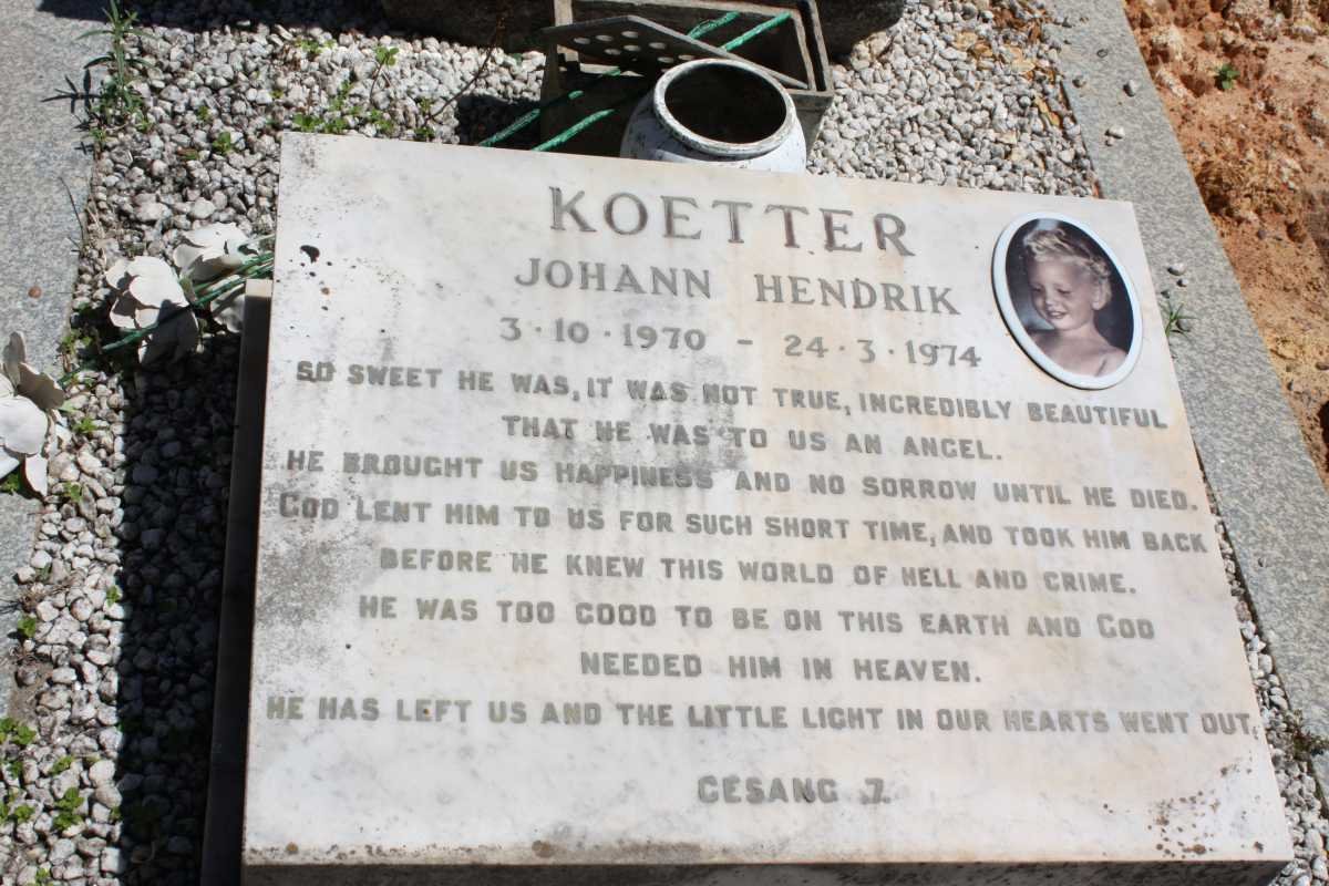 KOETTER Johann Hendrik 1970-1974