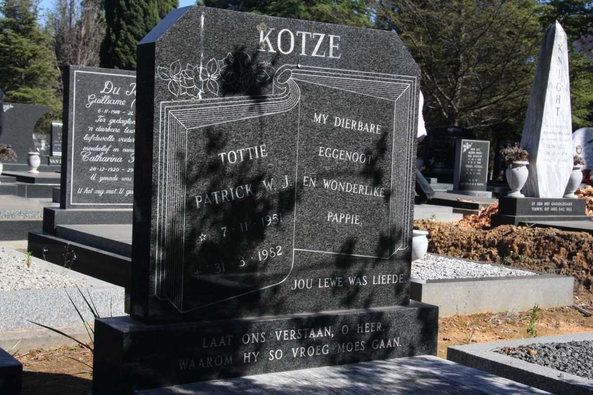 KOTE Patick W.J. 1951-1982