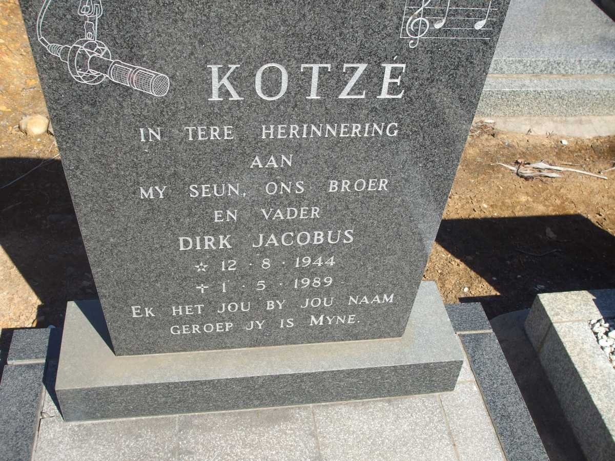 KOTZE Dirk Jacobus 1944-1989