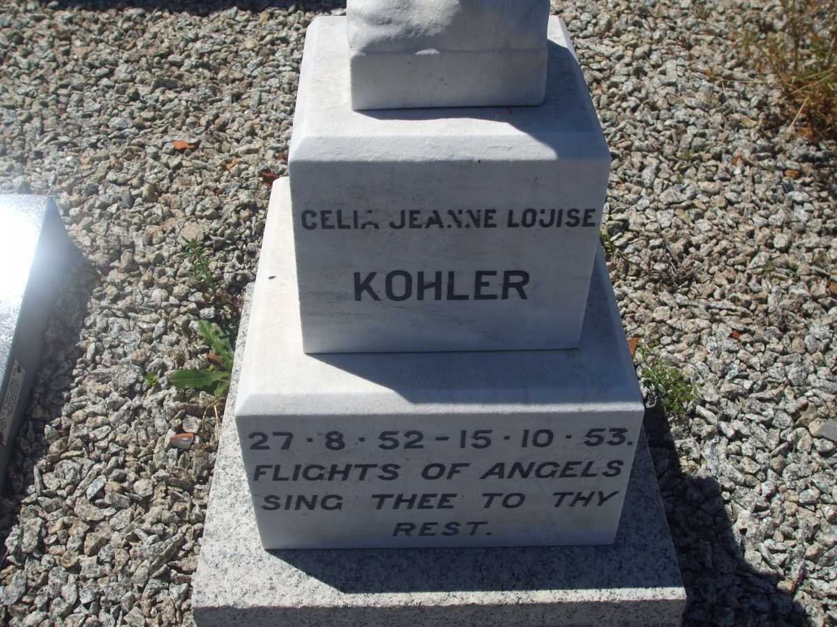 KOHLER Celia Jeanne Louisa 1952-1953