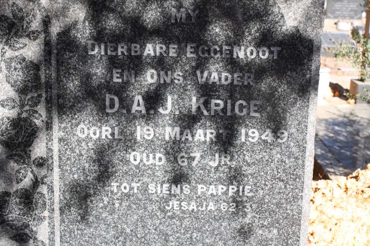 KRIGE D.A.J. -1949