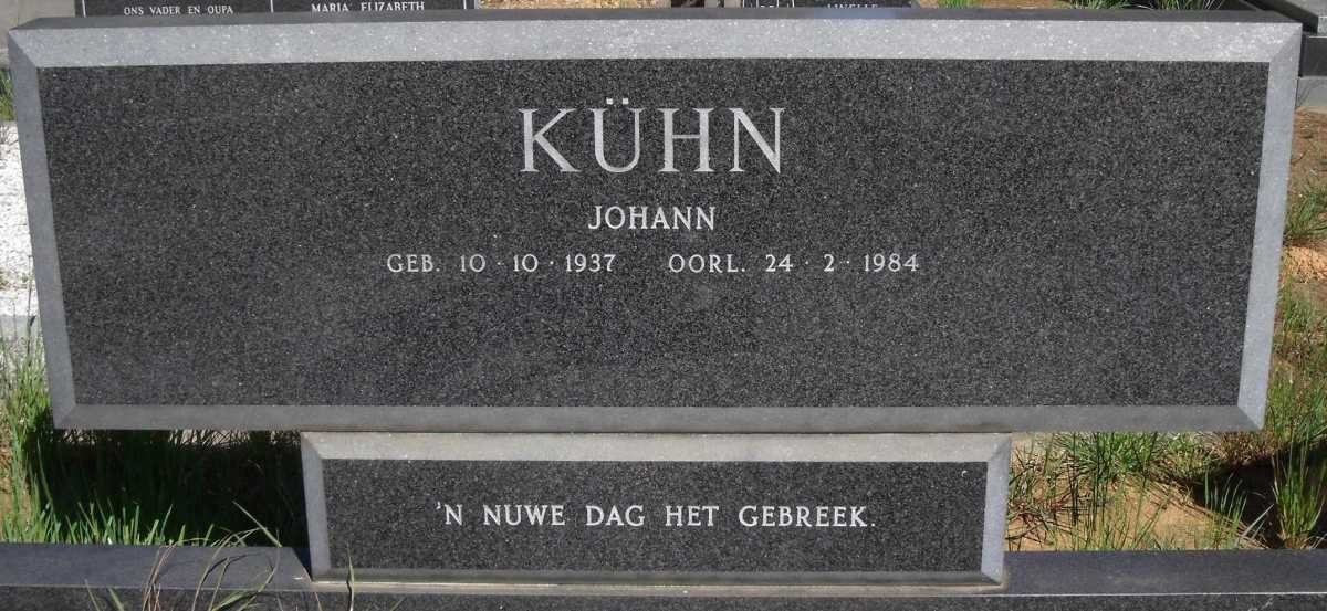 KUHN Johann 1937-1984