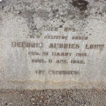 LOUW Hendrik Andries 1914-1945