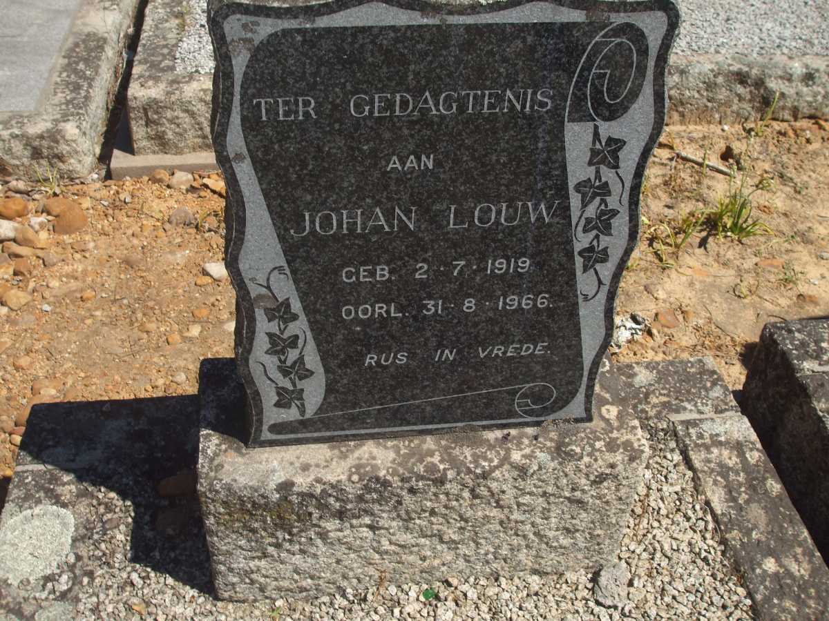 LOUW Johan 1919-1966