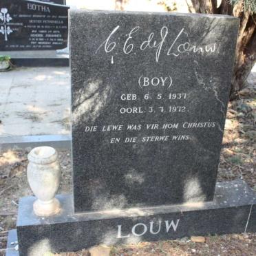 LOUW C.E. de J. 1937-1972