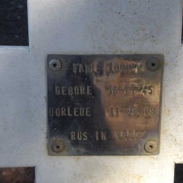 LUDICK Fanie 1945 - 1989 