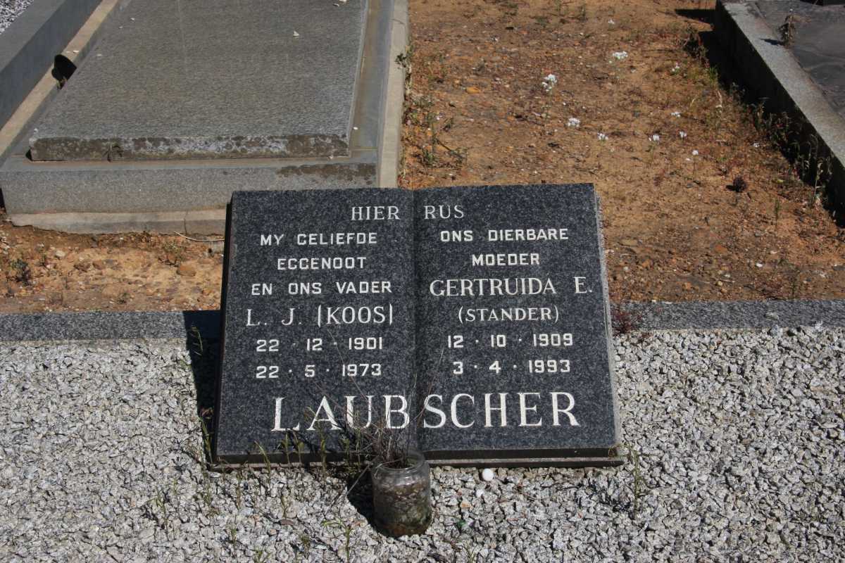LAUBSCHER L.J. 1901-1973 & Gertruida E. STANDER 1909-1993
