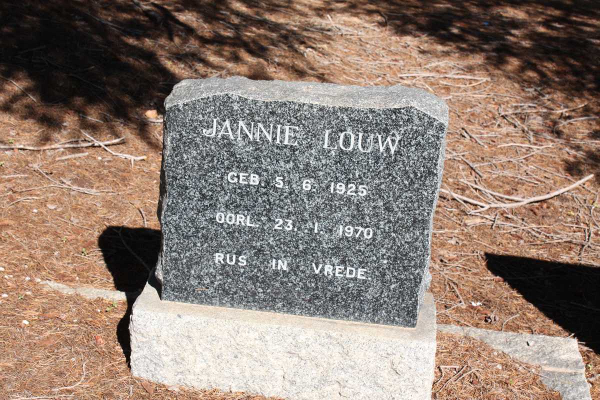 LOUW Jannie 1925-1970