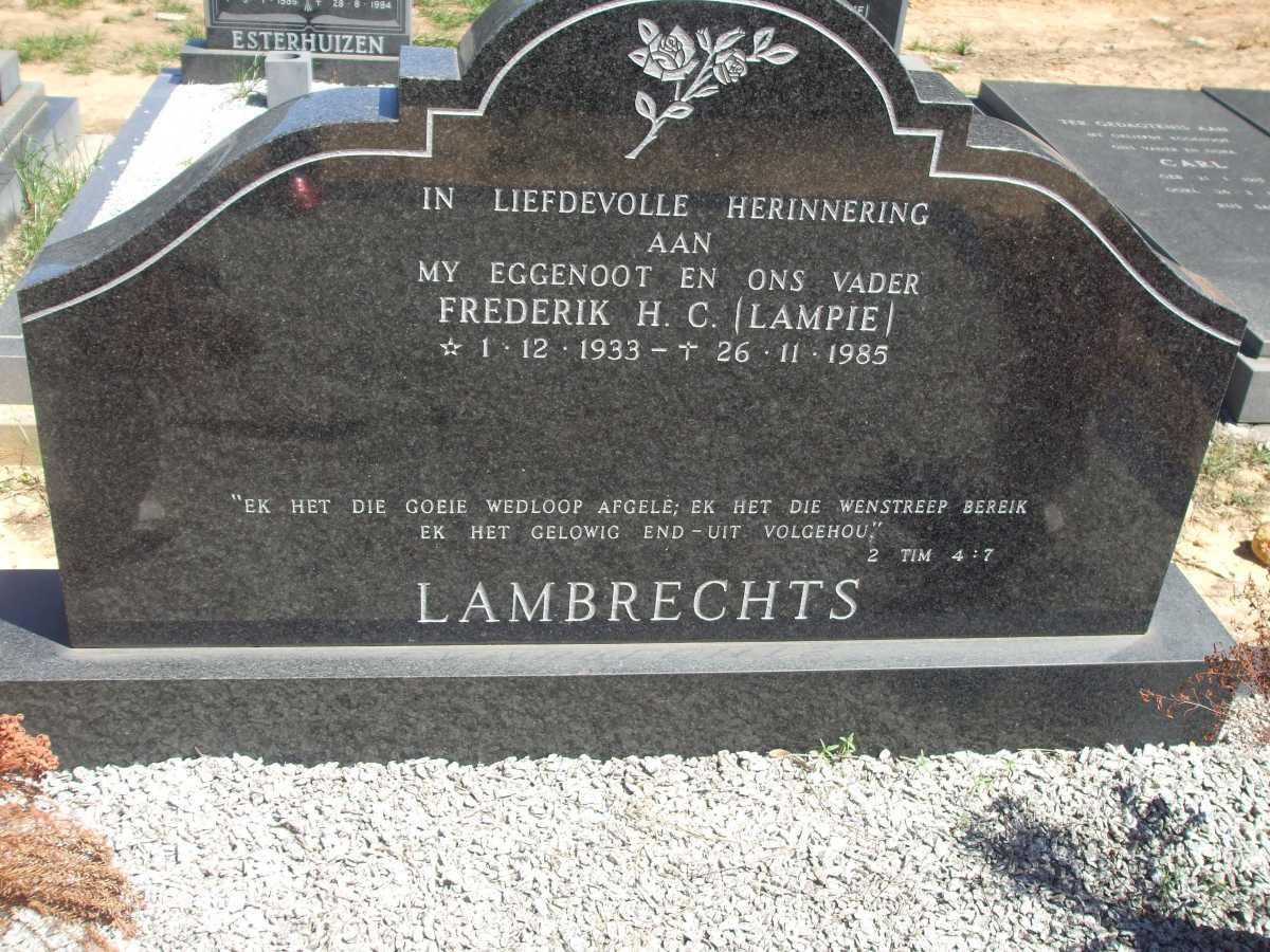LAMBRECHTS Frederik H.C. 1933-1985
