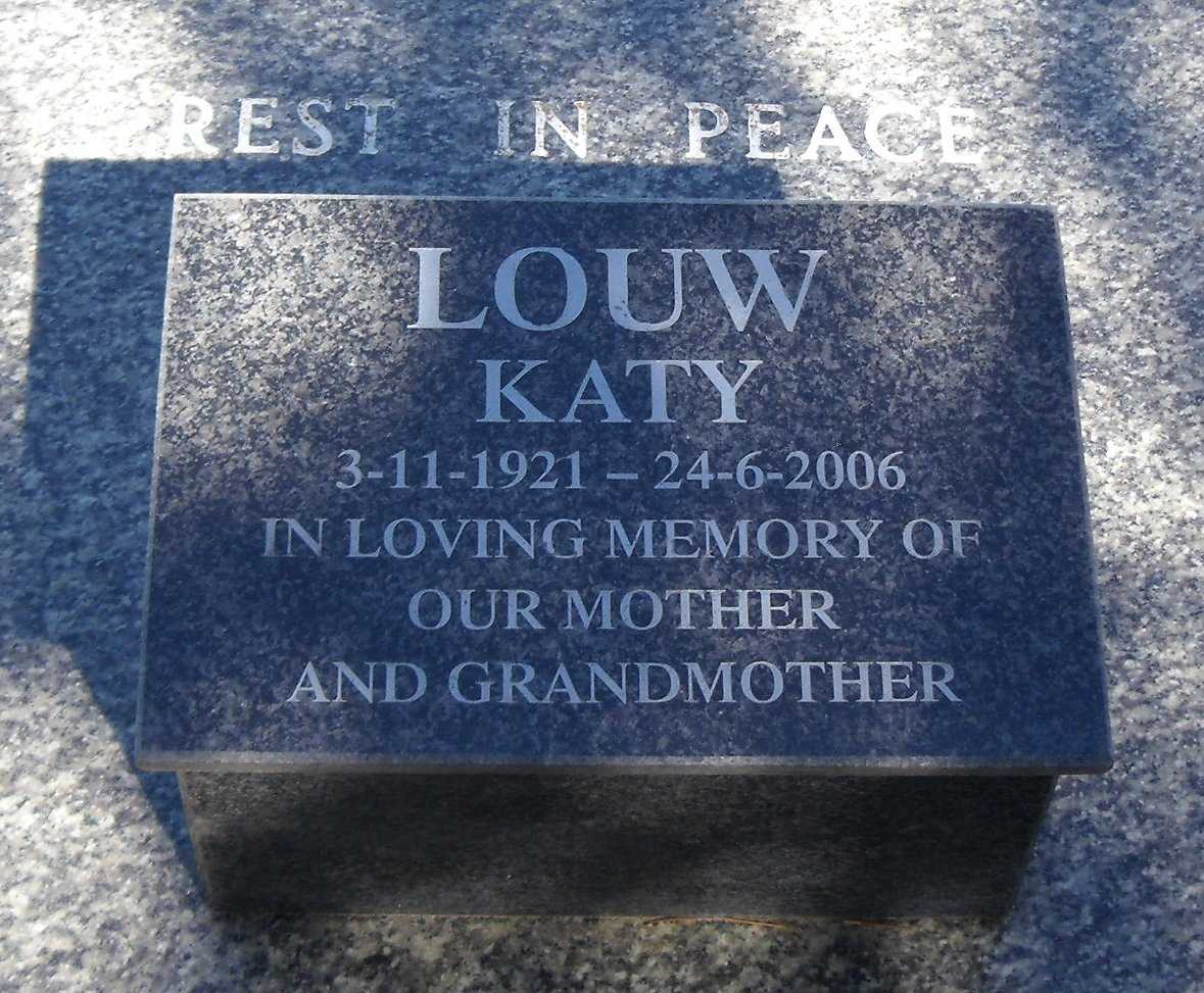 LOUW Katy 1921-2006