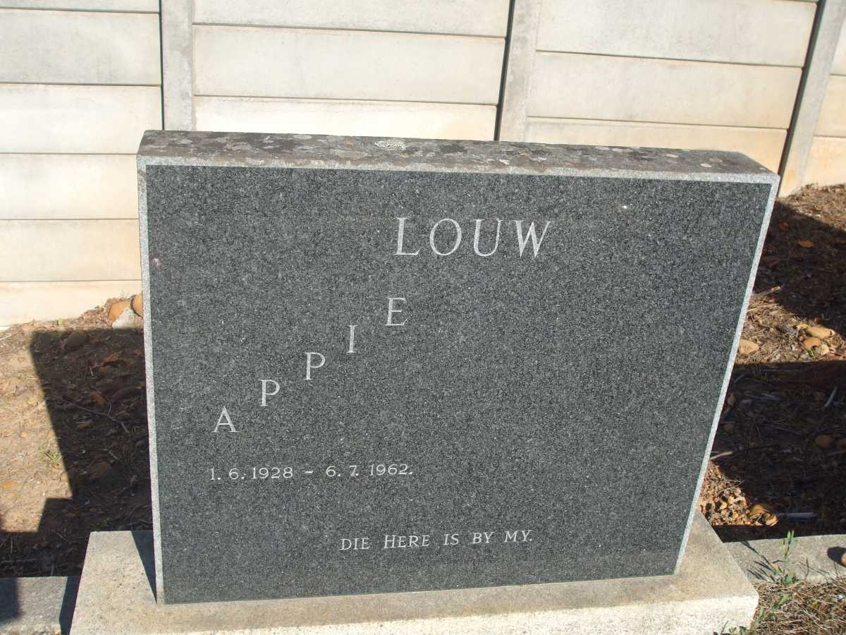 LOUW Appie 1928-1962