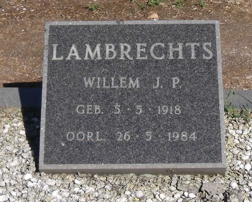 LAMBRECHTS Willem J.P. 1918-1984