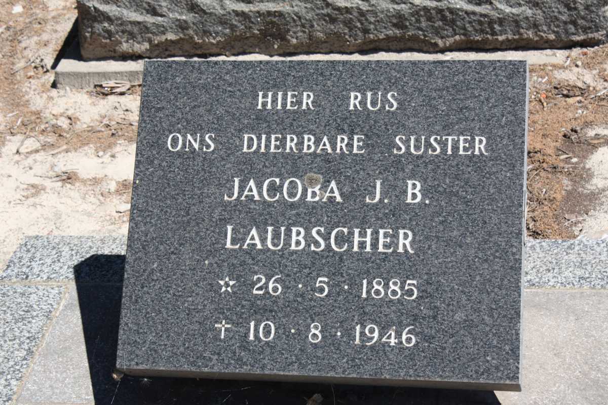 LAUBSCHER Jacoba J.B. 1885-1946