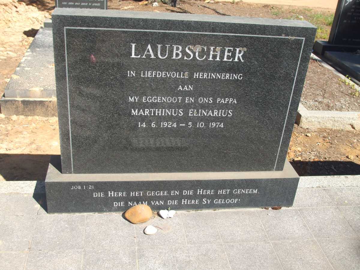 LAUBSCHER Marthinus Elinarius 1924-1974