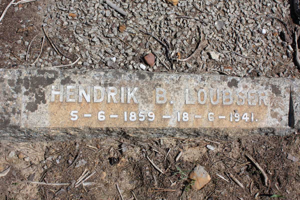 LOUBSER Hendrik B. 1859-1941