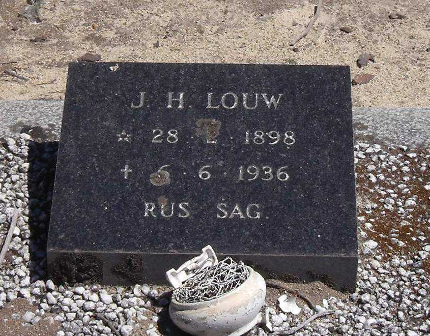 LOUW J.H. 1898-1936