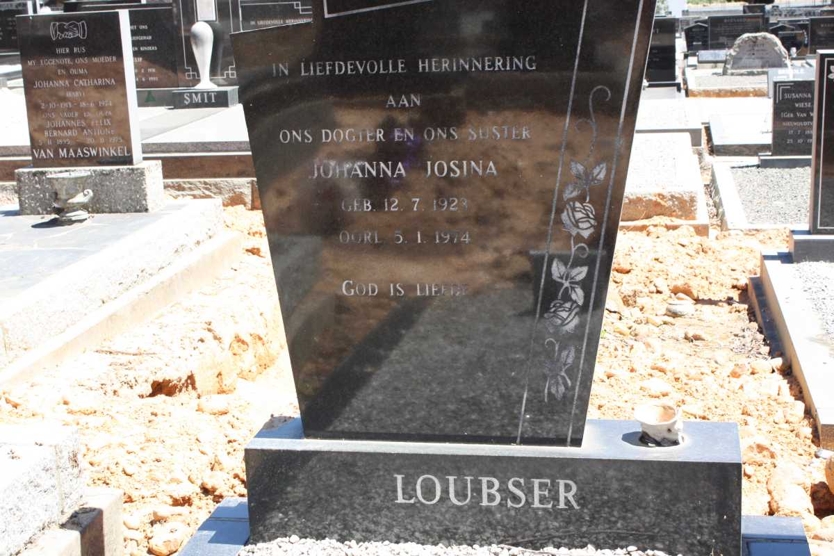 LOUBSER Johanna Josina 192?-1974