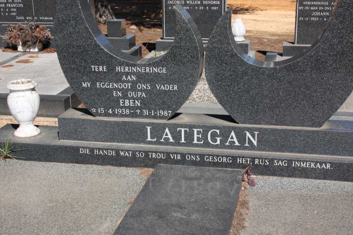 LATEGAN Eben 1938-1987