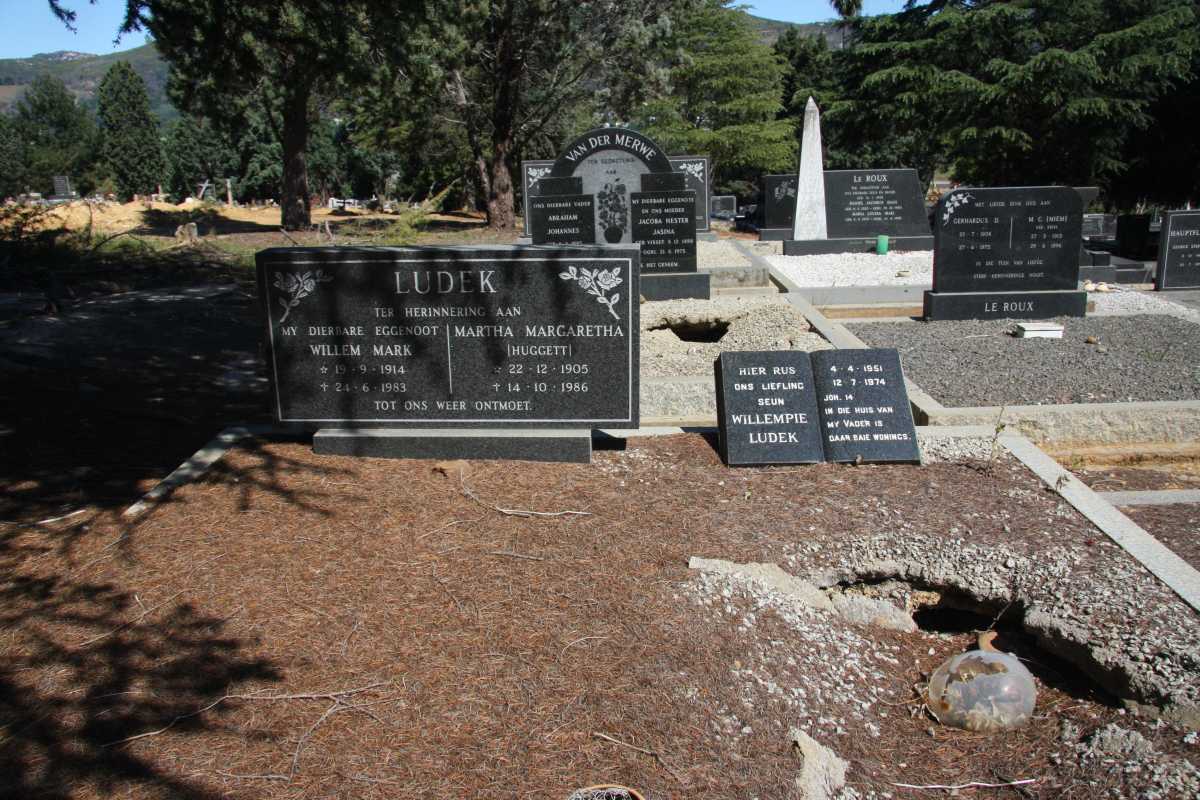 LUDEK Willem Mark 1914-1983 & Martha Margaretha HUGGETT 1905-1986 :: LUDEK Willempie 1951-1974 _1