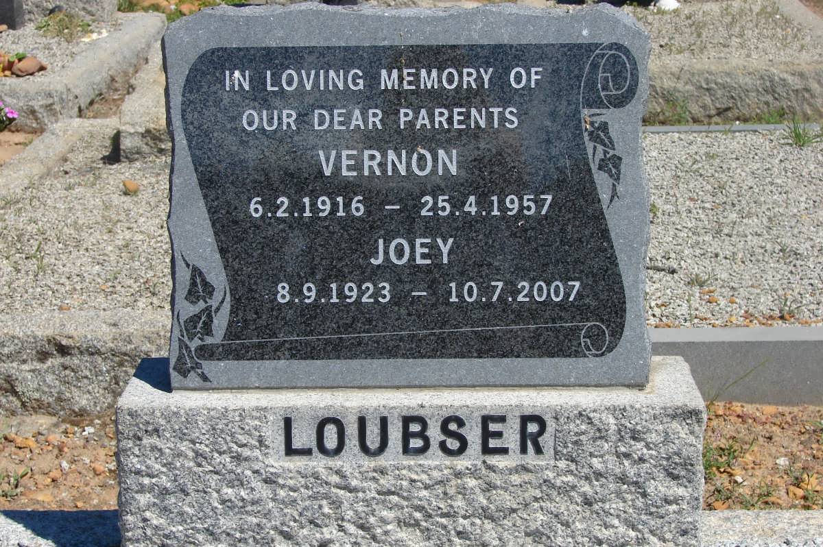 LOUBSER Vernon 1916-1957 & Joey 1923-2007