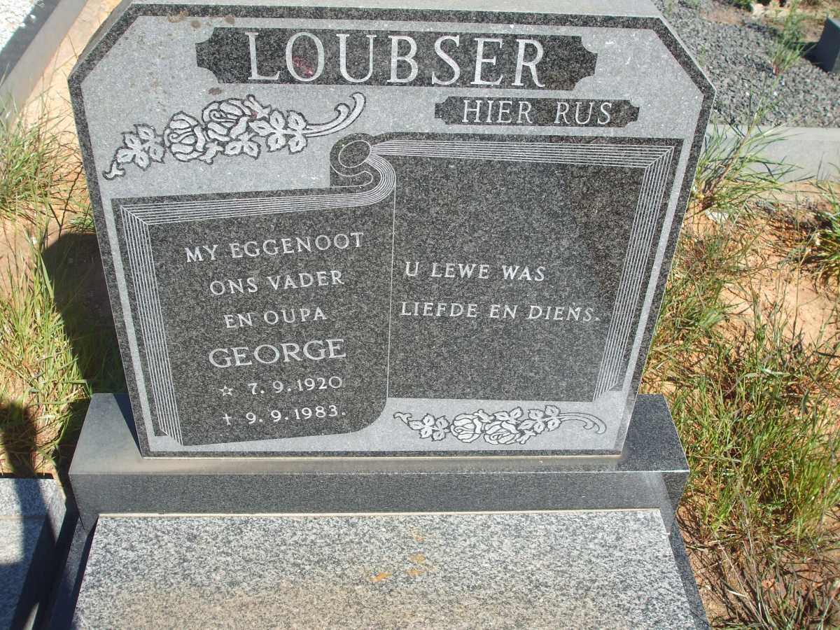 LOUBSER George 1920-1983
