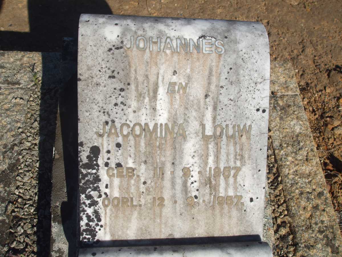 LOUW Johannes 1957-1957 :: LOUW Jacomina 1957-1957 