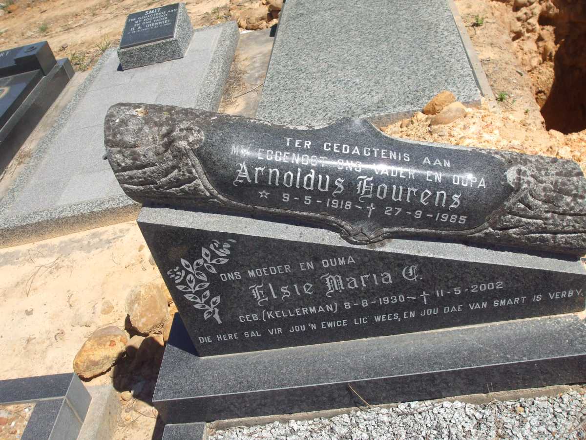 LOURENS Arnoldus 1918-1985 & Elsie Maria C. KELLERMAN 1930-2002