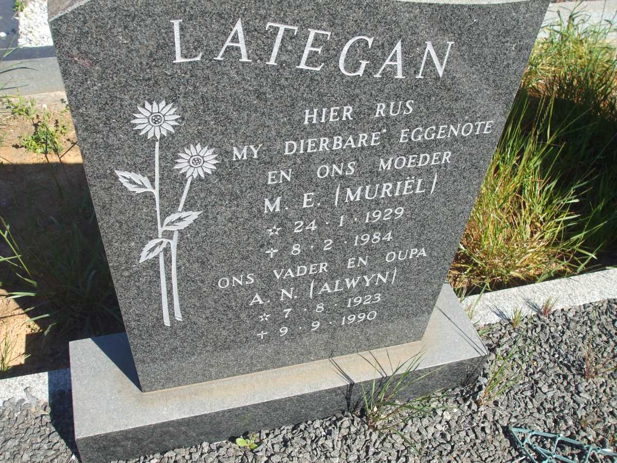 LATEGAN A.N. 1923-1990 & M.E. 1929-1984
