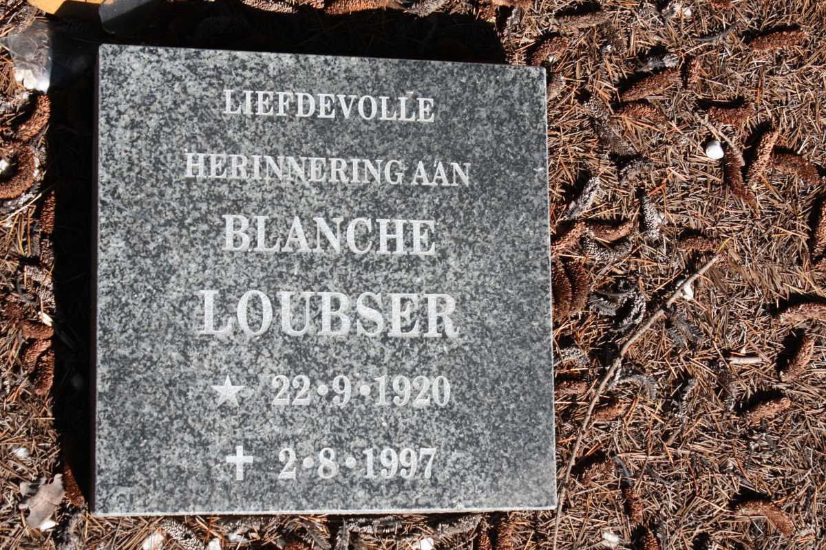 LOUBSER Blanche 1920-1997
