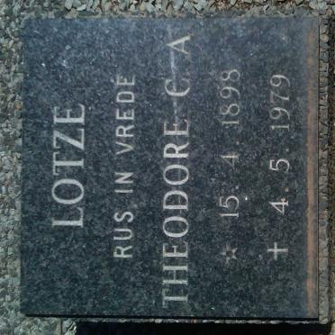 LOTZE Theodore C.A. 1898-1979