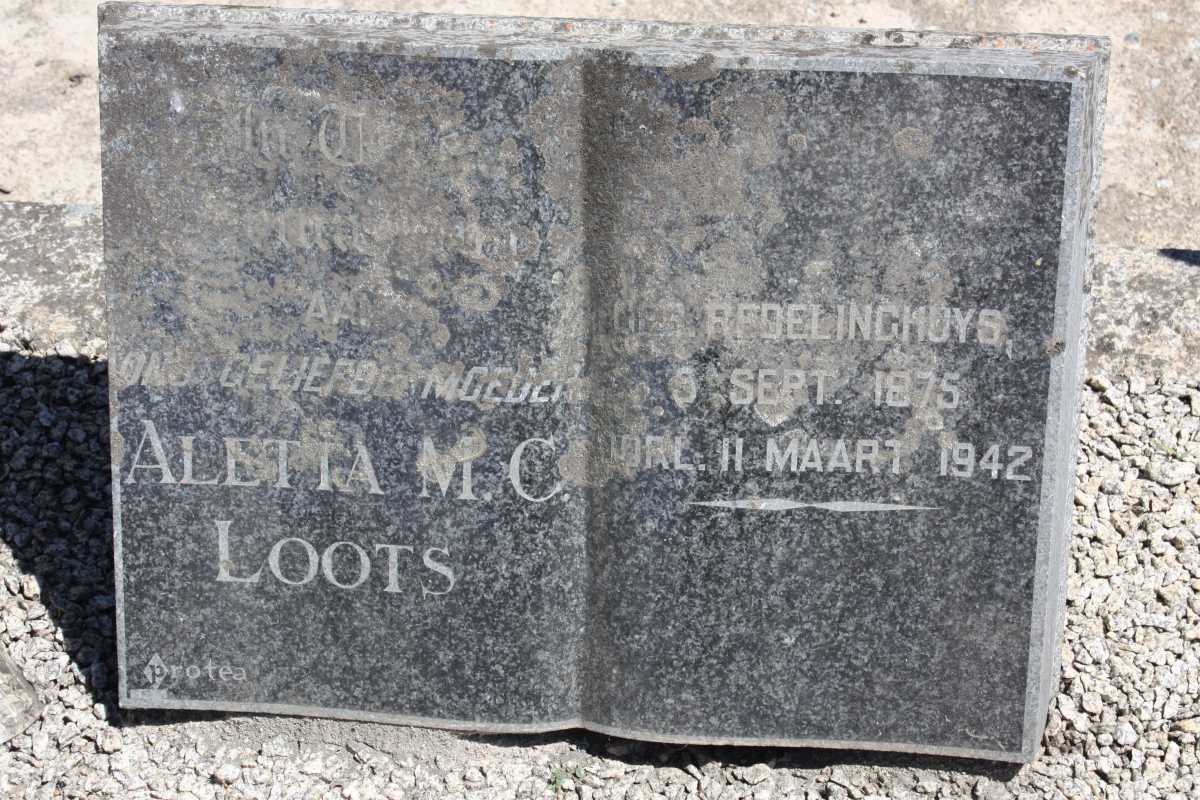 LOOTS Aletta M.C. 1875-1942
