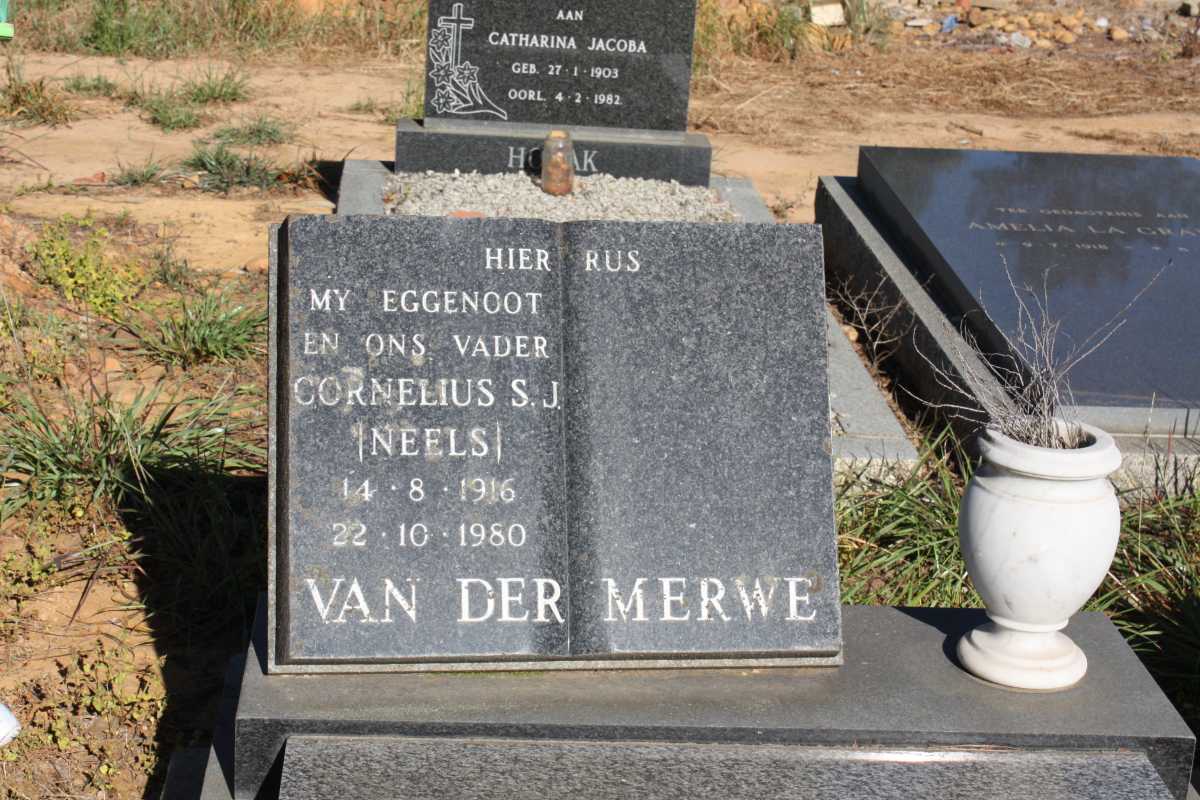 MERWE Cornelius S.J., van der 1916-1980